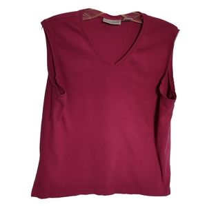 Bn) White Stag Women’s Pink Sleeveless V-Neck Tank Top Size XL